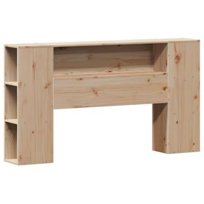 Bed met boekenkast zonder matras massief grenenhout 140x190 cm - thumbnail