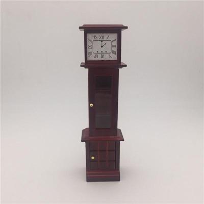 1:12 Mini huis speelgoed simulatie mahonie Vintage klok