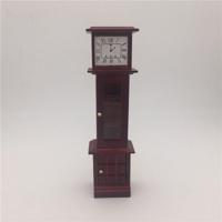 1:12 Mini huis speelgoed simulatie mahonie Vintage klok - thumbnail