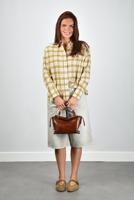 Academia blouse Marie 76D22-120 yellow checked - thumbnail