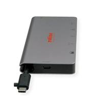 ROLINE USB Type C docking station, HDMI 4K, VGA, 2x USB 3.2 Gen 1, LAN, PD, kaartlezer - thumbnail