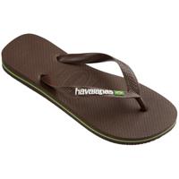 Havaianas Brasil logo dark brown Bruin maat 4142 - thumbnail