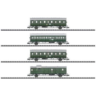 MiniTrix 18724 N set van 4 personenrijtuigen lokaal verkeer rond Hamburg van de DB, MHI