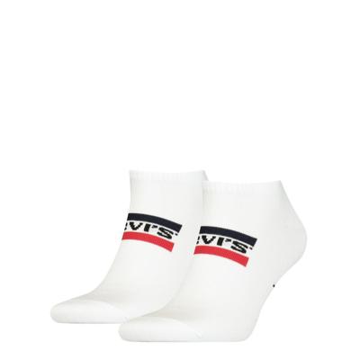 Levi's Low Cut Sprtwr Logo White 2-Pack-43/46