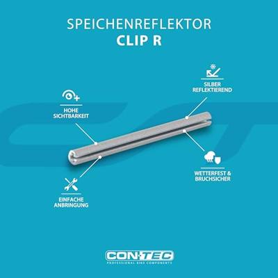 CONTEC spaakreflector "clip r" ct spoke reflector clip r set 36pcs