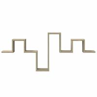 Wandschap 104,5x10x43 cm bewerkt hout sonoma eikenkleurig - thumbnail