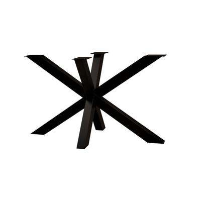 Stalen matrix zwart spinpoot 140 bij 80 cm en hoogte 72 cm (5 x 5 cm)