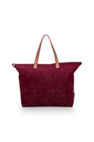 Pip Studio Tote Bag Velvet Quiltey Days Rood - thumbnail