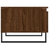 Salontafels 2 st 50x46x35 cm bewerkt hout bruin eikenkleur - thumbnail