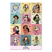Poster Disney - Princess Brush Strokes 61x91,5cm - thumbnail