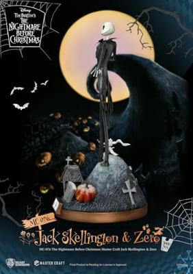 Nightmare before Christmas Master Craft Statue Jack Skellington & Zero 39 cm