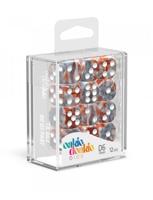 Oakie Doakie Dice D6 Dice 16 mm Gemidice - Silver-Rust (12) - thumbnail