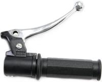 Domino gasdraaigreep armatuur "piaggio style" throttle grips alu sw 1-pull, brake leve - thumbnail