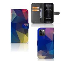 Apple iPhone 12 Pro Max | Book Case | Polygon Dark - thumbnail