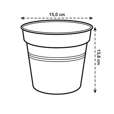 Elho Green Basics Kweekpot Zwart Ø15cm