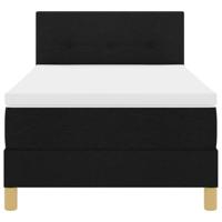 Boxspringbed met Matras & LED Zwart 80x200 cm Stof - thumbnail