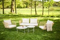 Mila metalen tuin salontafel grijs - Ø 50 cm - thumbnail