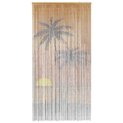 Insectengordijn Palmboom print 90x220 cm bamboe Insectengordijn Palmboom print 90x220 cm bamboe