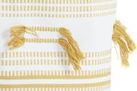 Basket spelset DKD Home Decor Beige Mosterd Franjes Boho 43 x 43 x 45 cm 3 Onderdelen - thumbnail