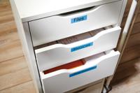 Gelamineerde Tape voor Labelmakers Dymo D1 45016 12 mm LabelManager™ Blauw Zwart (5 Stuks) - thumbnail