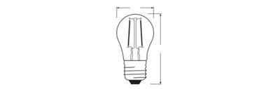 OSRAM HOMELIGHTING 4099854443886 LED-lamp Energielabel D (A - G) E27 1.8 W Warmwit (Ø x h) 45.00 mm x 45.00 mm 1 stuk(s) OSRAM HOMELIGHTING 4099854443886 LED-lamp Energielabel D (A - G) E27 1.8 W Warmwit (Ø x h) 45.00 mm x 45.00 mm 1 stuk(s)