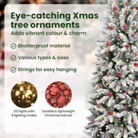 VidaXL Kunstkerstboom wit 240 cm pvc en plastic en staal en pe - thumbnail