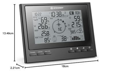 BRESSER ClimateScout 7-in-1 Draadloos Weerstation (zwart)
