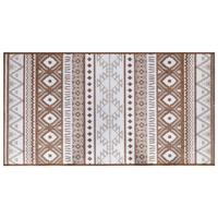 VidaXL Buitenkleed omkeerbaar 80x150 cm bruin en wit - thumbnail