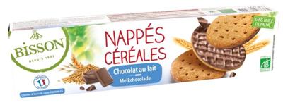 Bisson Bisson Pure Chocolade Frosted Granenkoekjes Bio (140g)