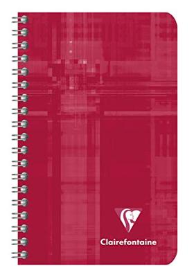 Notitieboek Clairefontaine 75x120mm spiraal lijn | 10 stuks