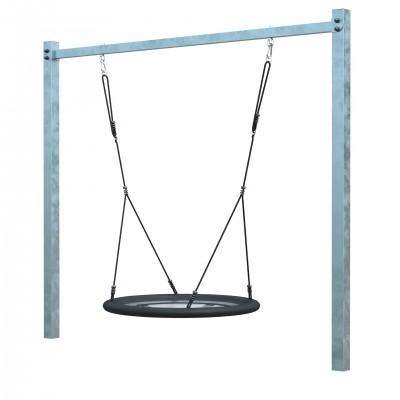 Gegalvaniseerd Metalen Nestschommel - Zwart