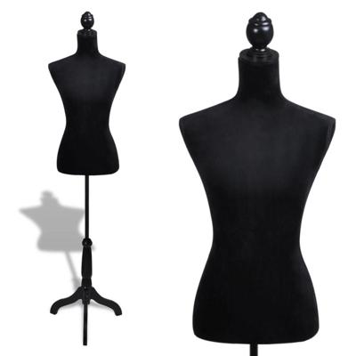 VidaXL Etalagepop torso vrouw zwart VidaXL Etalagepop torso vrouw zwart
