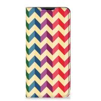 Xiaomi Redmi 9 | Hoesje met Magneet | Zigzag Multi Color - thumbnail