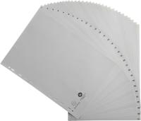 Exacompta tabbladen numeriek voor ft A4, uit PP, 31 tabs, grijs - thumbnail