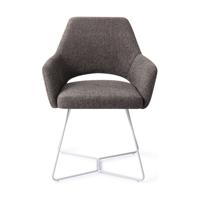 Jesper Home Eetkamerstoel 'Yanai' Beehive White, kleur Amazing Grey - thumbnail