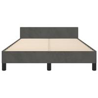 Bedframe zonder matras 120x200 cm fluweel donkergrijs - thumbnail
