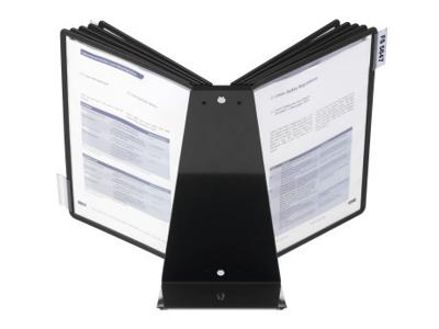 Durable bureaustandaard Vario met 10 tassen, ft A4, zwart