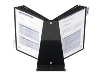 Durable bureaustandaard Vario met 10 tassen, ft A4, zwart - thumbnail