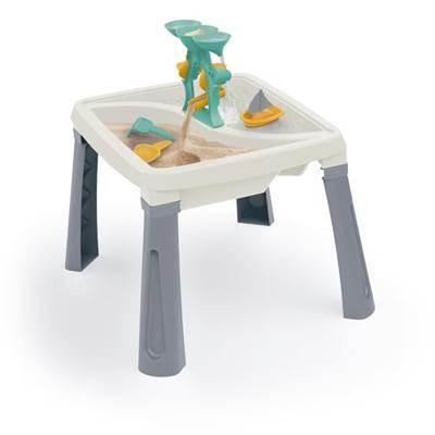 Dolu zand-watertafel + accessoires wit/grijs