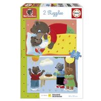 Puzzel - EDUCA - Kleine Bruine Beer: Set van 2 puzzels van 20 stukjes voor kinderen vanaf 4 jaar - thumbnail