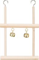 TRIXIE TRAPEZESCHOMMEL DUBBEL MET BEL HOUT 12X20 CM 4 ST - thumbnail