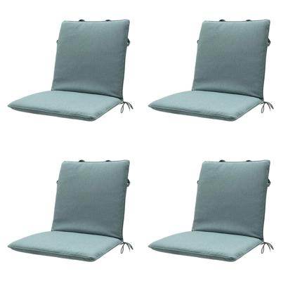 Stapelstoelkussen zilver eco nature buitenafwerking 97x49 (4 stuks) Madison - Madison