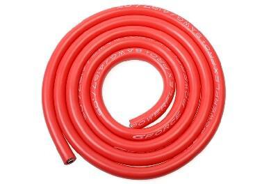 Powerflex PRO+ silicone kabel 8AWG (1m Rood)