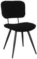 LABEL51 Eetkamerstoel 'Ted' Teddy, kleur Zwart - thumbnail