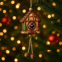 Klok glas L7,1b5,4h24,6 cm goud Decoris - Decoris - thumbnail