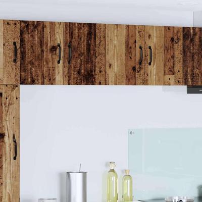 Keukenwandkasten 2 pcs Oudhout 60 x 31 x 40 cm Bewerkt hout