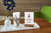 Sigel TA252 Tafelstatief Voor papierformaat: DIN A6 Glas (helder), Hout 1 stuk(s) - thumbnail
