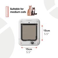 Cat Mate microchip kattenluik 85mm wit - thumbnail