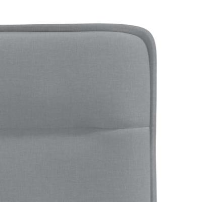 Eetkamerstoelen 2 st stof lichtgrijs