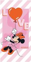 Minnie Mouse strandlaken Love 70 x 140 cm - thumbnail